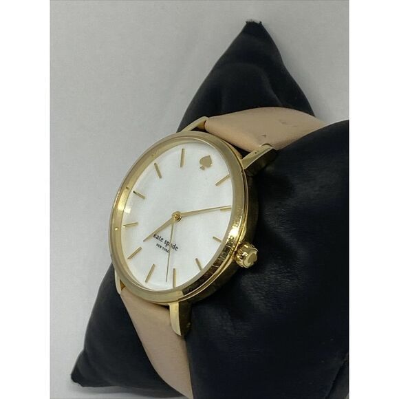Kate Spade New York Metro 0073 Women Beige Leather Analog Dial Wrist Watch MP627 main image 11